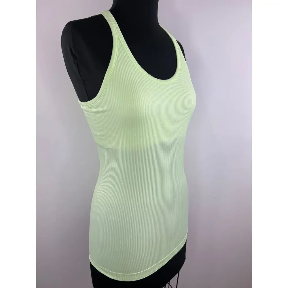 Lululemon Light Green Scoop Neck Racerback Athletic Ebb Tank Top Yoga Workout 8